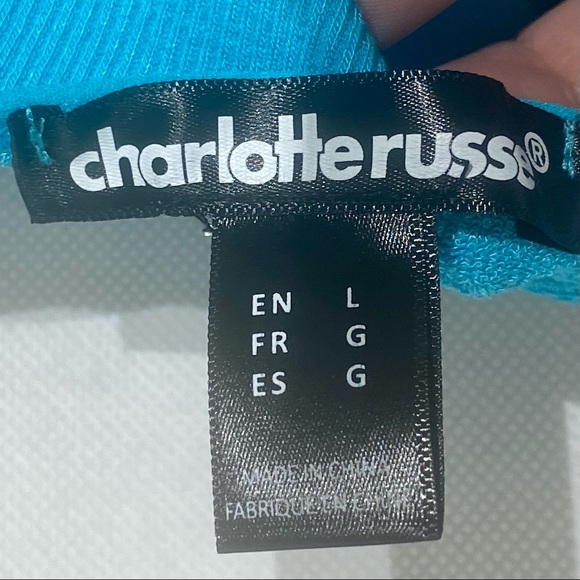 Charlotte Russe Bungee Strap Ribbed Cropped Camis Set of 2 Large - Picture 4 of 8